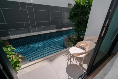 Deluxe-Zimmer mit einem Schlafzimmer und Poolzugang — Wekata Luxury